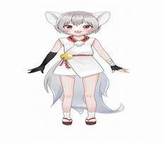 狐狸拟人古风画